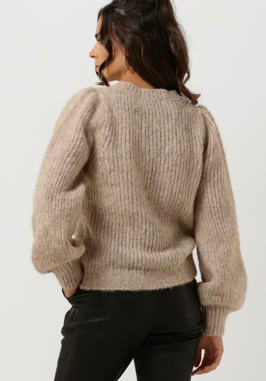 Beige NEO NOIR Trui MARTINA FLUFFY KNIT BLOUSE Omoda