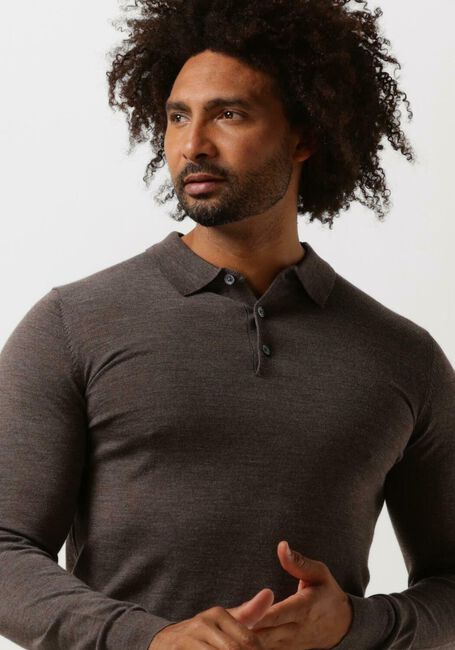 PROFUOMO Polo POLO LONGSLEEVE en taupe - large