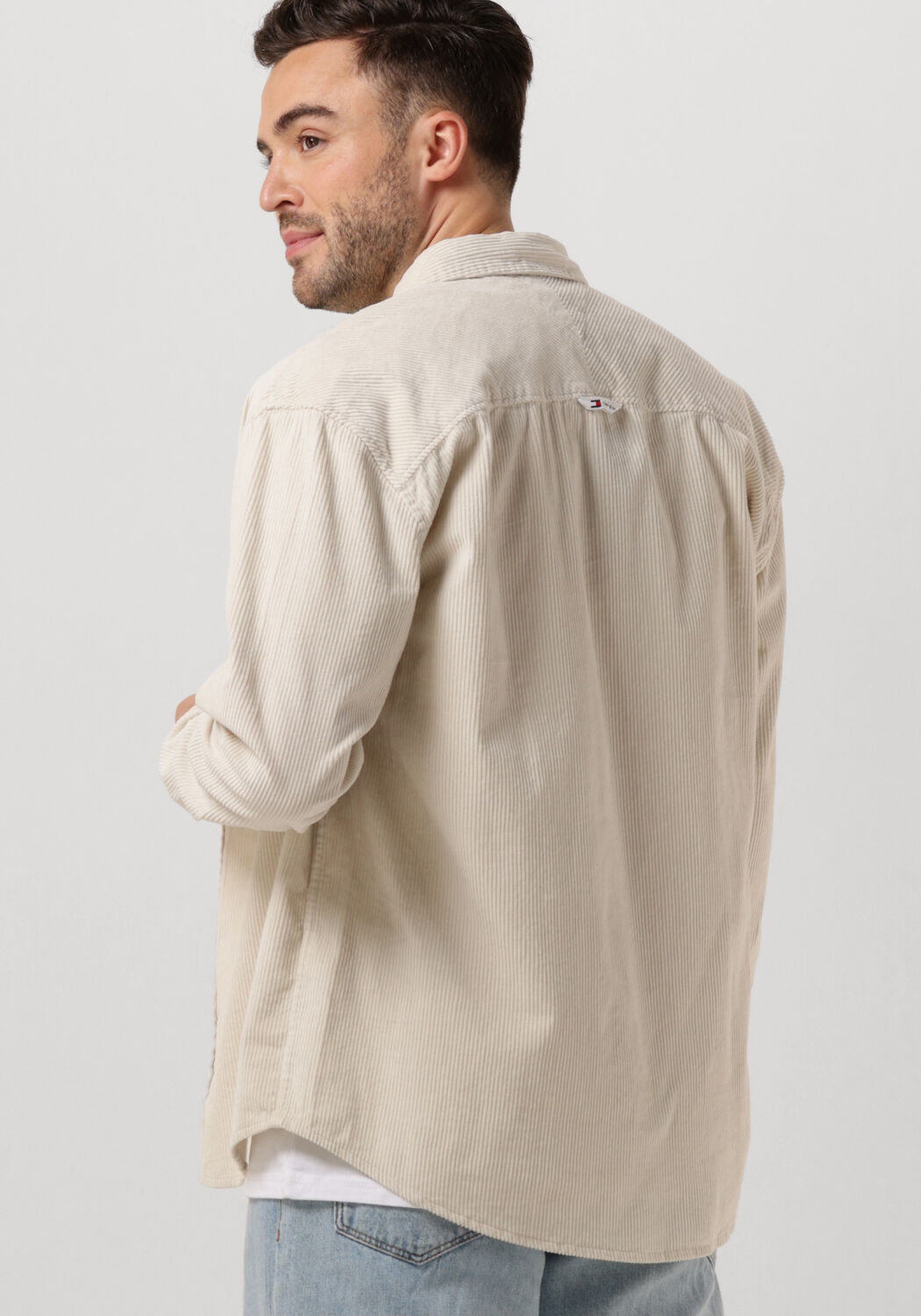 Corduroy overhemd beige 2025