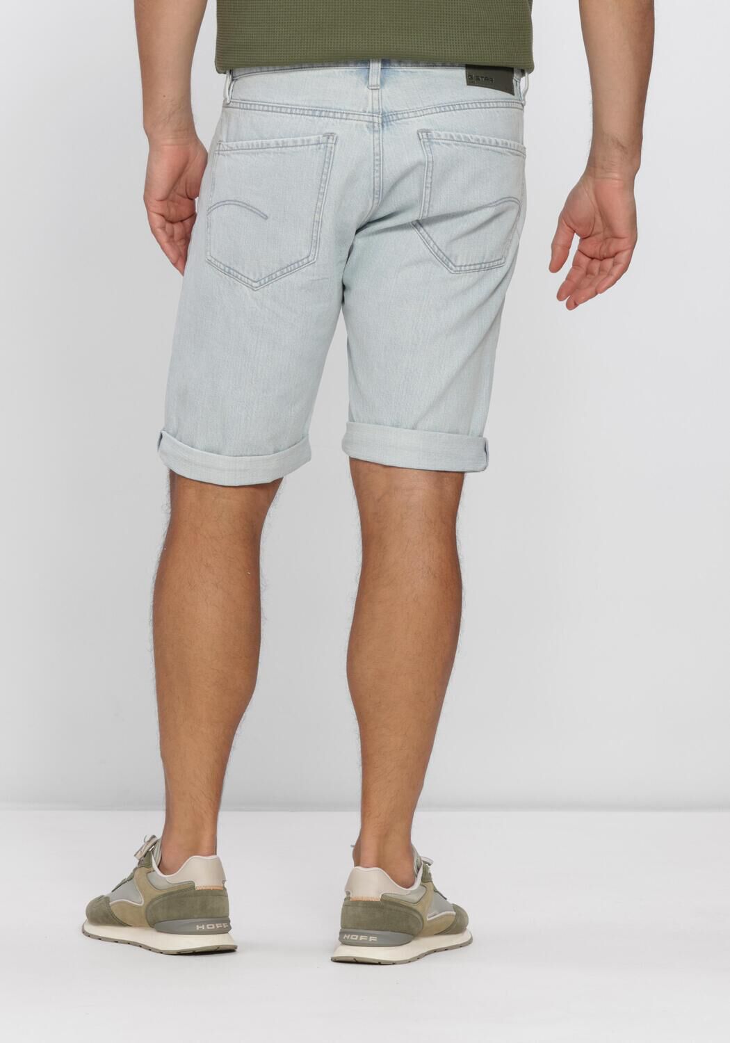 Blauwe G-STAR RAW Jeans MOSA SHORT - large