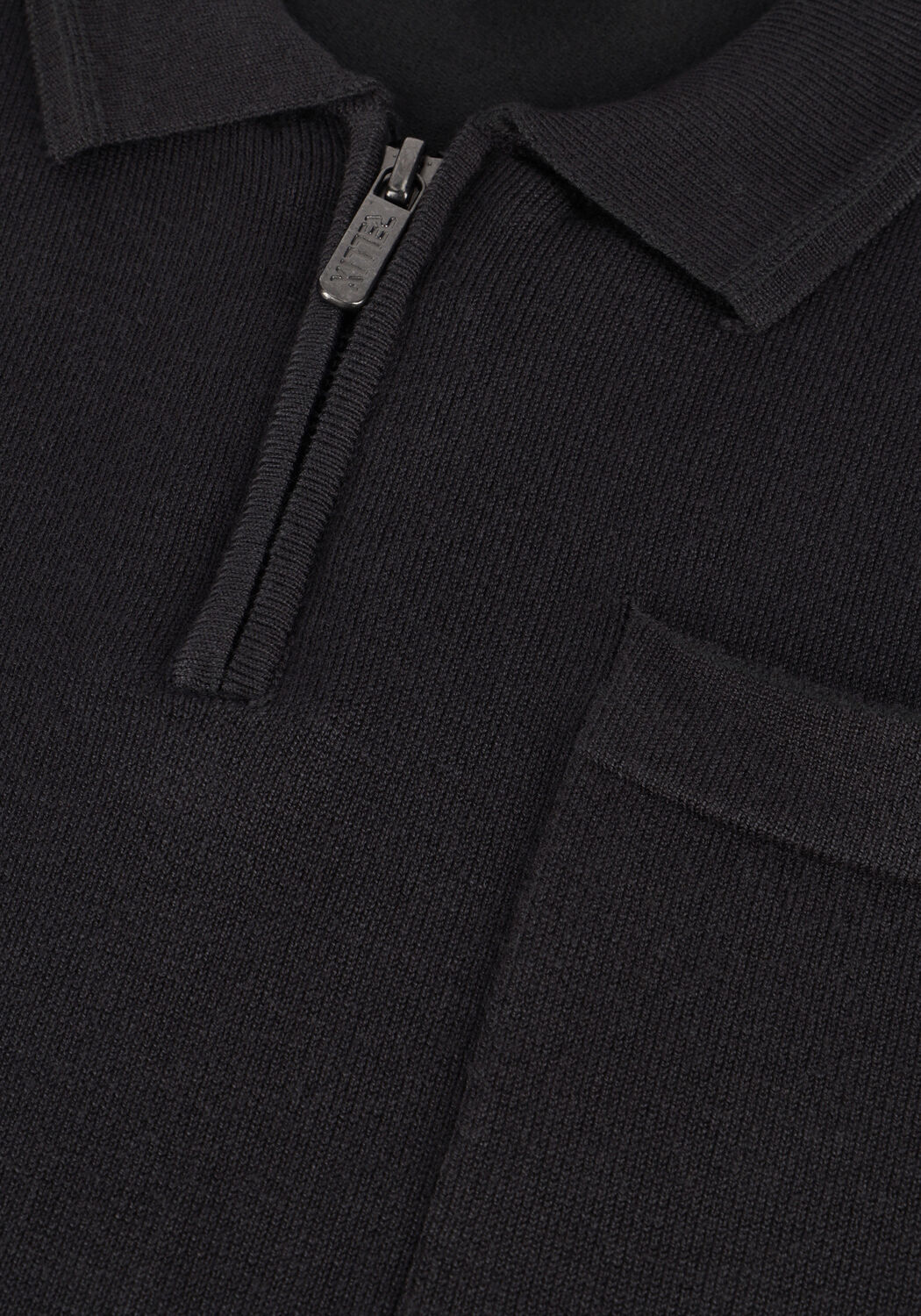 Zwarte RELLIX Polo POLO KNITTED ZIP - large
