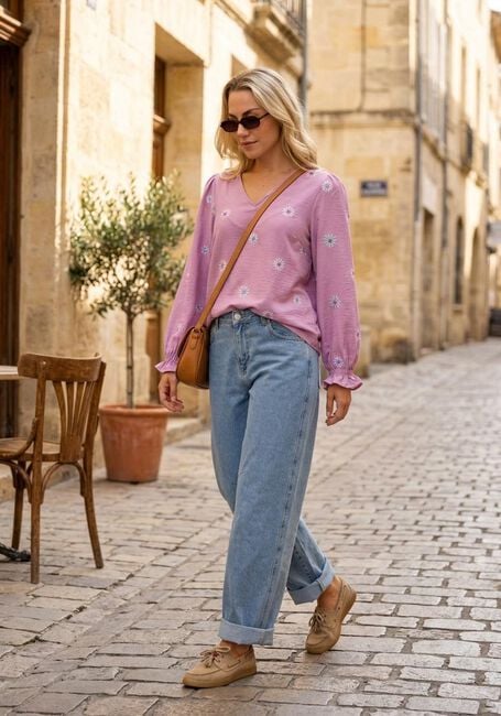 YDENCE TOP PHILOU Blouses Lilas - large