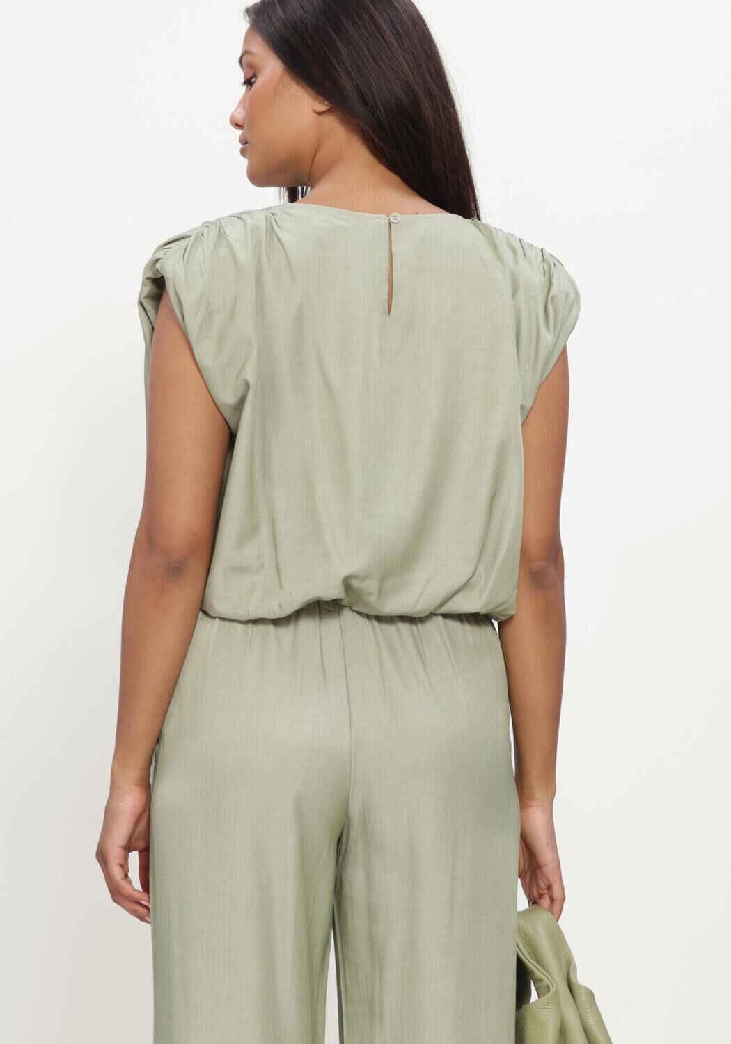 REFINED DEPARTMENT LADIES WOVEN FLOWY CROPPED BLOUSE LIV Blouses Menthe - large
