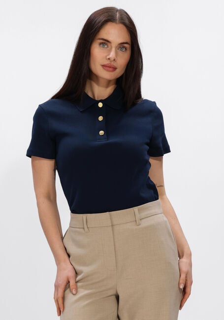 TOMMY HILFIGER Haut GOLD BUTTON SLIM Bleu fonc&eacute; - large