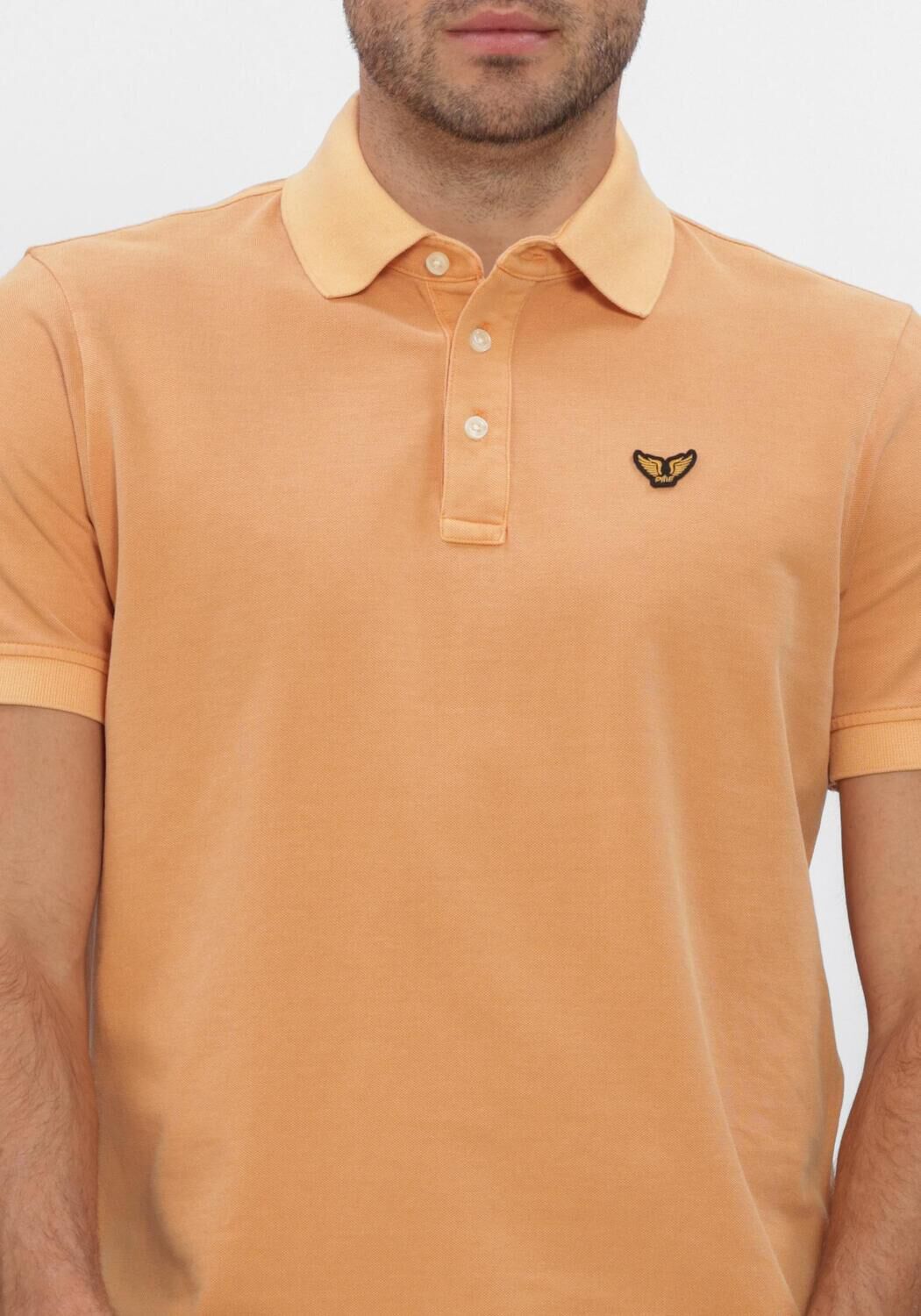 PME LEGEND Polo SHORT SLEEVE POLO PIQUE GARMENT DYED TAILWING en orange - large