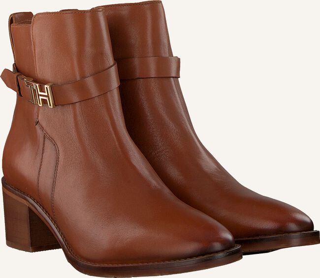 Cognac TOMMY HILFIGER Enkellaarsjes TH HARDWARE MID Cognac TOMMY HILFIGER Enkellaarsjes TH HARDWARE MID - large