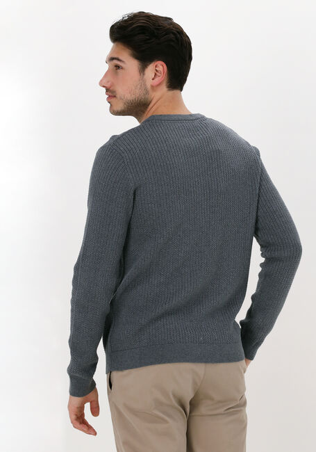 SELECTED MEN Pull SLHCAST LS KNIT CABLE CREW B C en gris - large