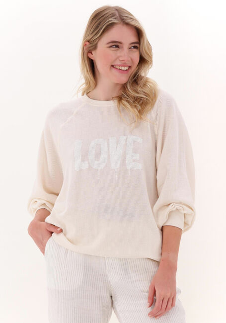 10DAYS Chandail SQUARE MESH SWEATER &Eacute;cru - large