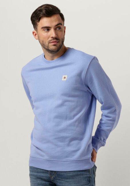Blauwe SCOTCH & SODA Trui ESSENTIAL LOGO BADGE SWEATSHIRT - large