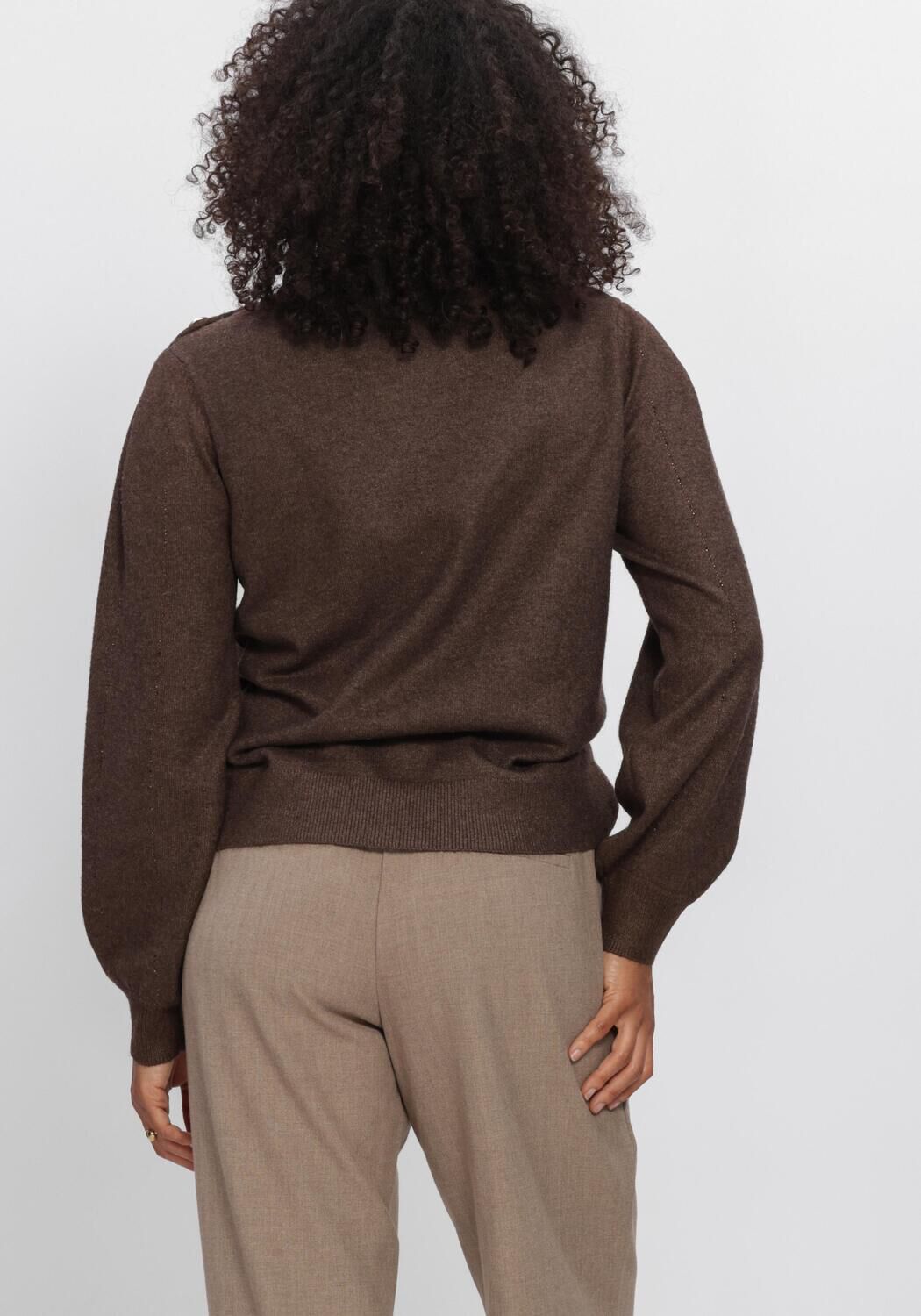 NUKUS Pull MOLLY PULLOVER STRASS en marron - large