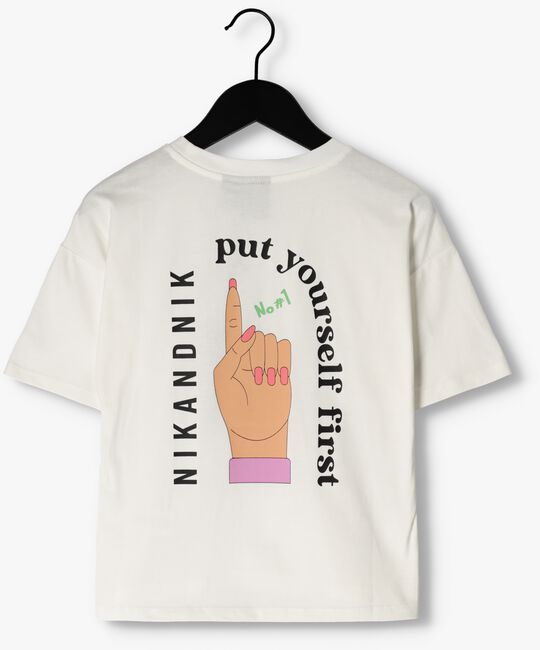 NIK & NIK T-shirt YOURSELF FIRST T-SHIRT en blanc - large