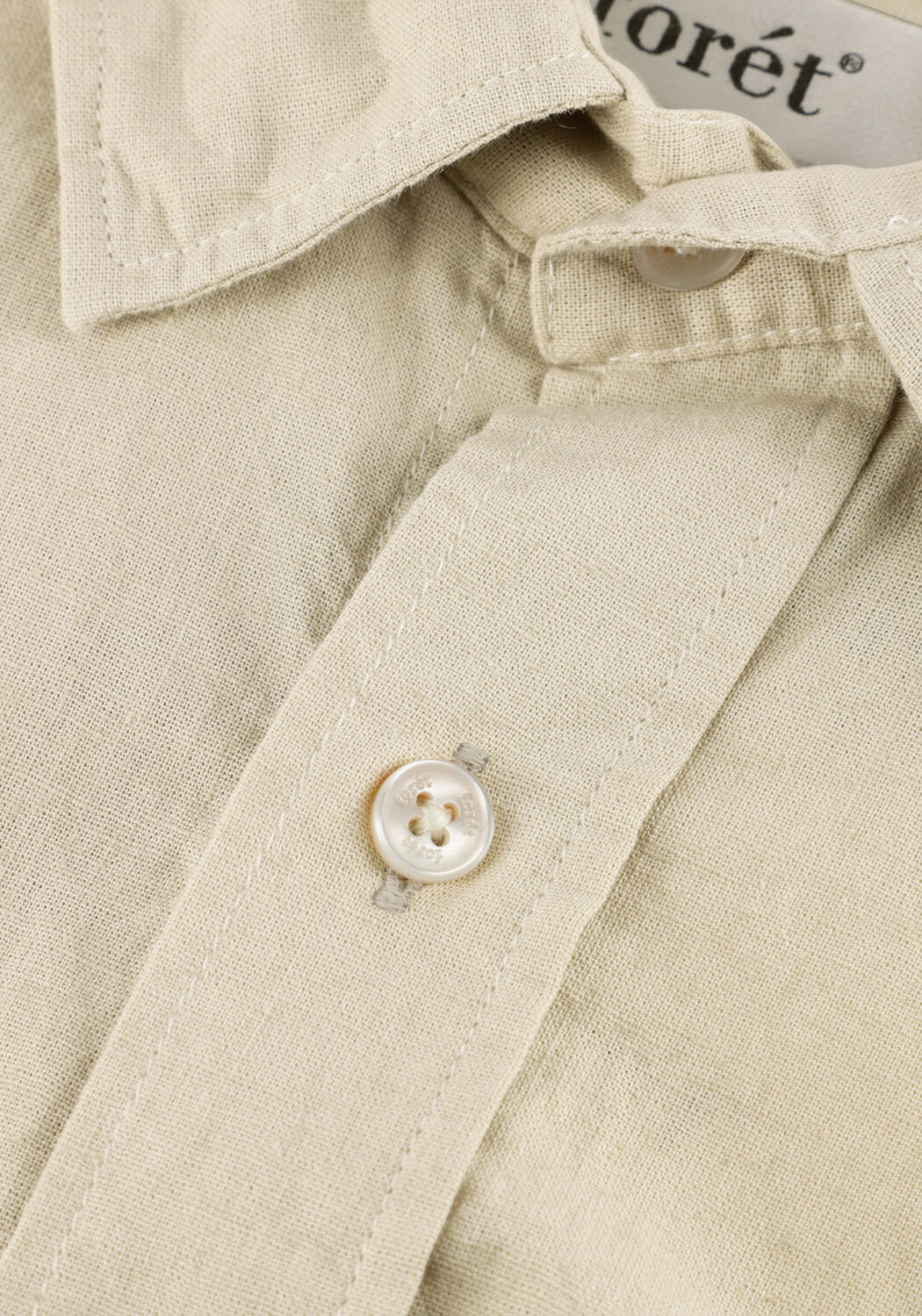 FOR&Eacute;T Chemise d&eacute;contract&eacute; SERENE LINEN REGULAR FIT SS SHIRT Sable - large