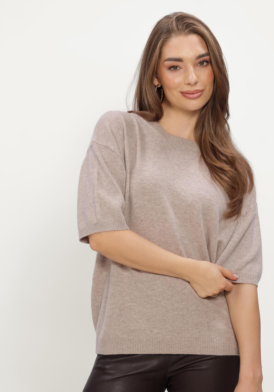 STUDIO AR LEVINA CASHMERE BLEND Pulls & Gilets en beige - large