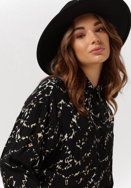 ALIX THE LABEL LADIES WOVEN ANIMAL LINES OVERSIZED BLOUSE Blouses en noir - large