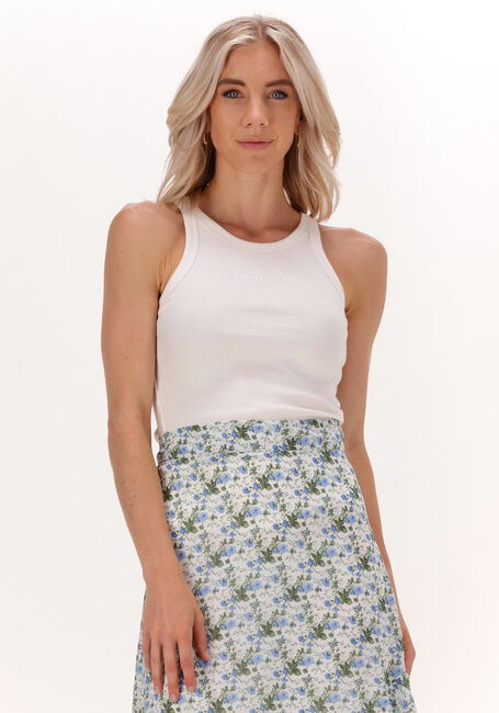 COLOURFUL REBEL Haut SACHI RIB TANKTOP Blanc - large