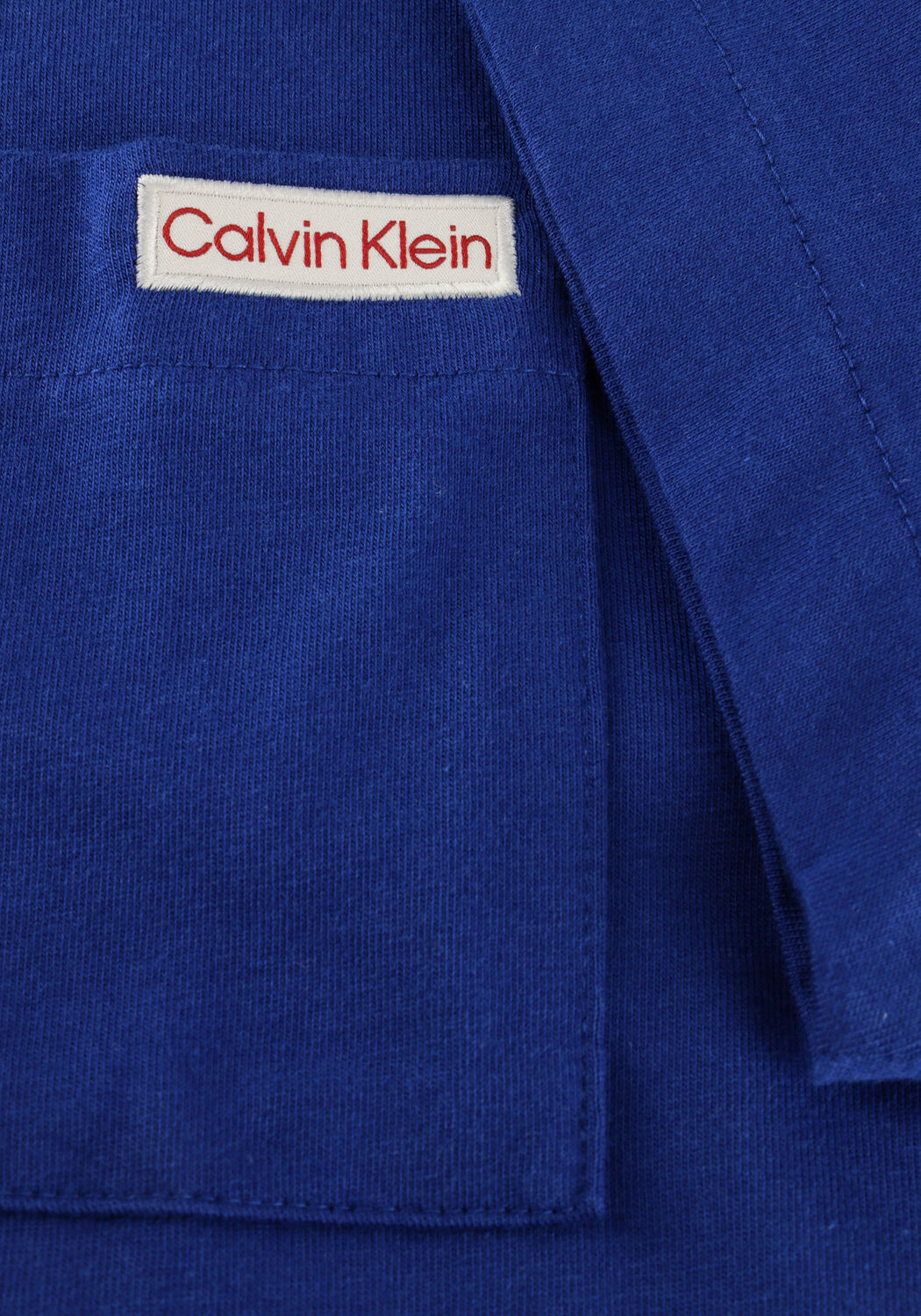 Blauwe CALVIN KLEIN T-shirt SS 20S JERSEY EASY COIN POCKET T - large