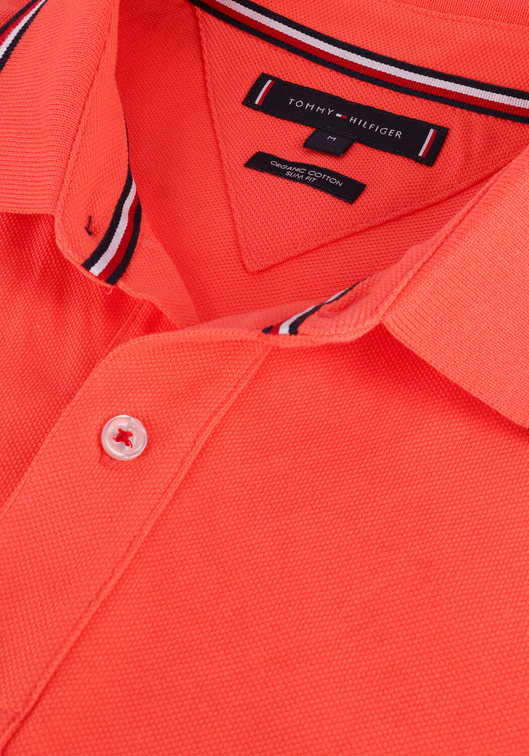 Oranje TOMMY HILFIGER Polo TOMMY TIPPED SLIM POLO - large