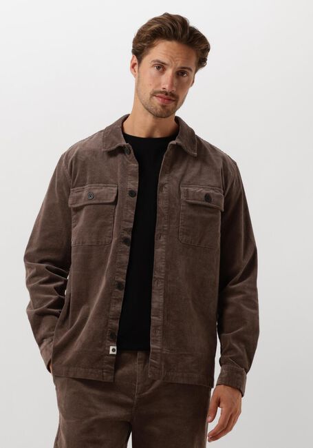 Bruine ANERKJENDT Overhemden AKOSCAR CORD OVERSHIRT - large