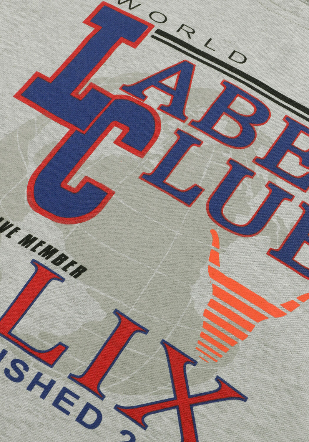 ALIX MINI T-shirt KNITTED FANCY ARTWORK LONG SLEEVE en gris - large