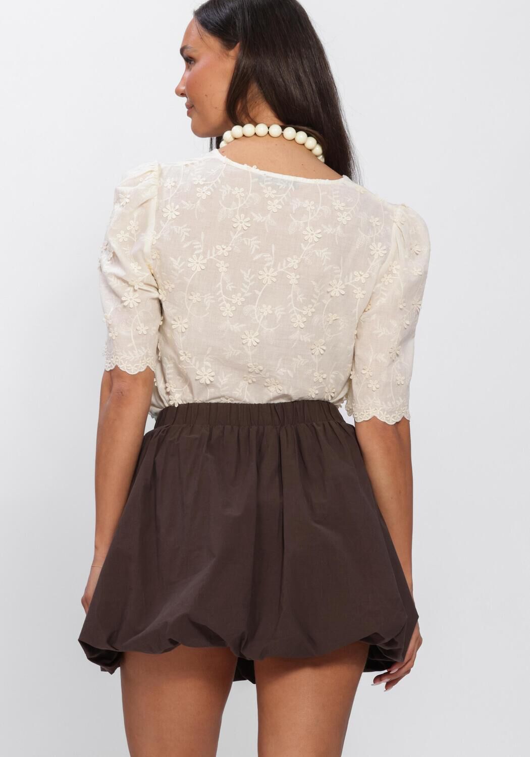 YDENCE TOP FLORENCE Hauts & T-shirts &Eacute;cru - large