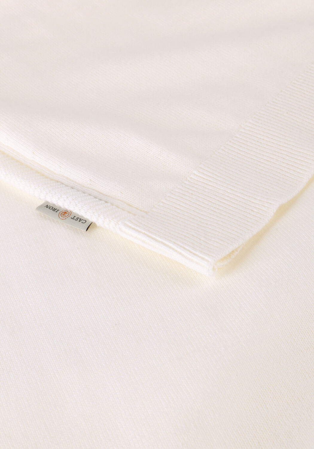 CAST IRON T-shirt COTTON BLEND SLUB &Eacute;cru - large