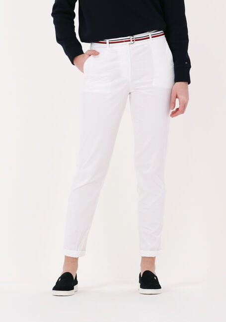 Witte TOMMY HILFIGER Chino HAILEY SLIM CO TENCIL CHINO PANT - large