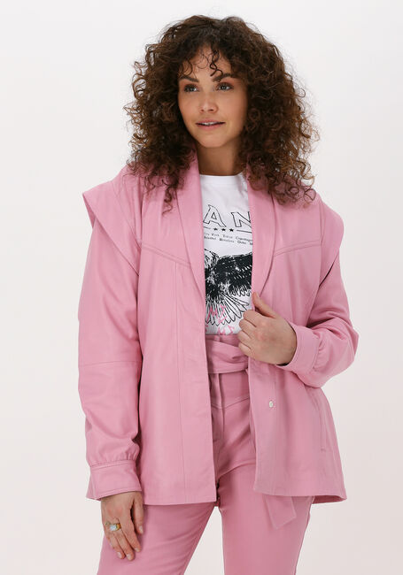 IBANA Veste en cuir JORDAN en rose - large