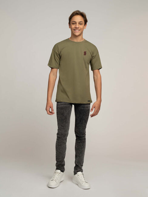 NIK & NIK T-shirt SWIRL LOGO T-SHIRT en vert - large