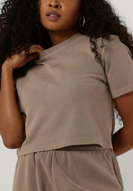 CALVIN KLEIN T-shirt WAFFLE TEE Gris clair - large