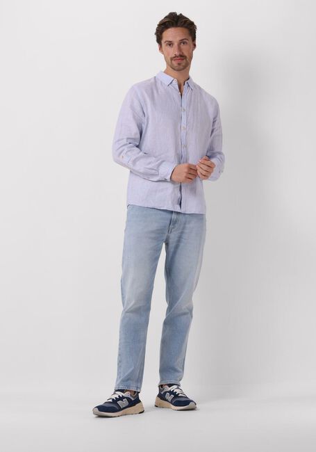 SCOTCH & SODA Chemise décontracté LINEN SHIRT WITH ROLL-UP Bleu clair - large