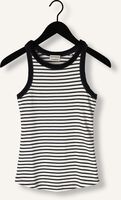 Witte CATWALK JUNKIE Top STRIPED RIBBED SINGLET Witte CATWALK JUNKIE Top STRIPED RIBBED SINGLET - medium