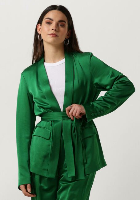 SCOTCH & SODA Blazer BELTED SATIN SINGLE BREASTED BLAZER en vert - large
