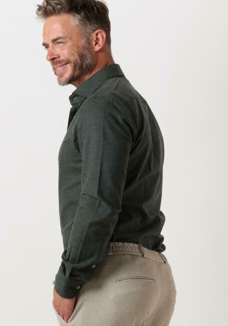 Groene PROFUOMO Casual overhemd TWILL BRUSH - large