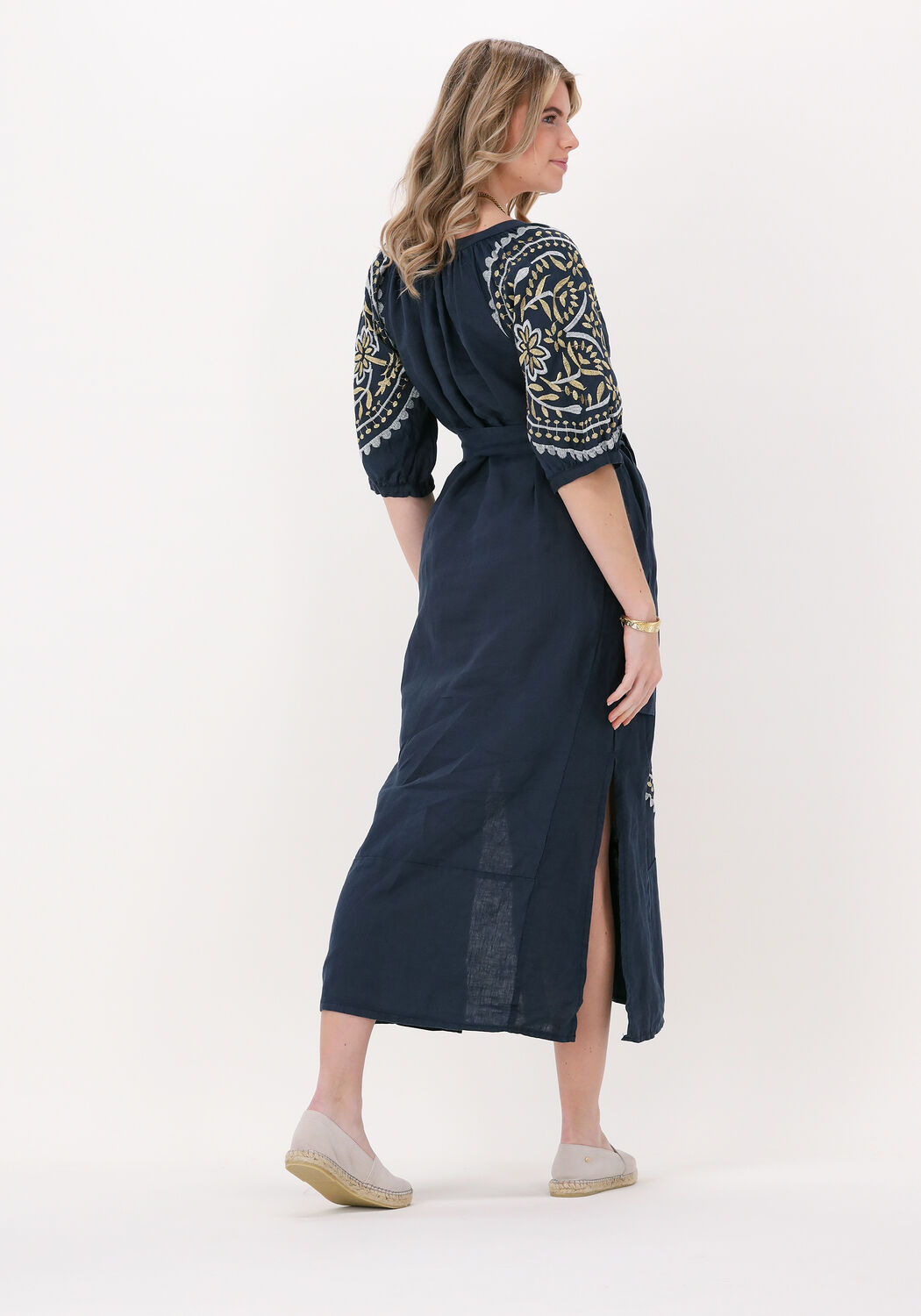 Donkerblauwe lange sale jurk