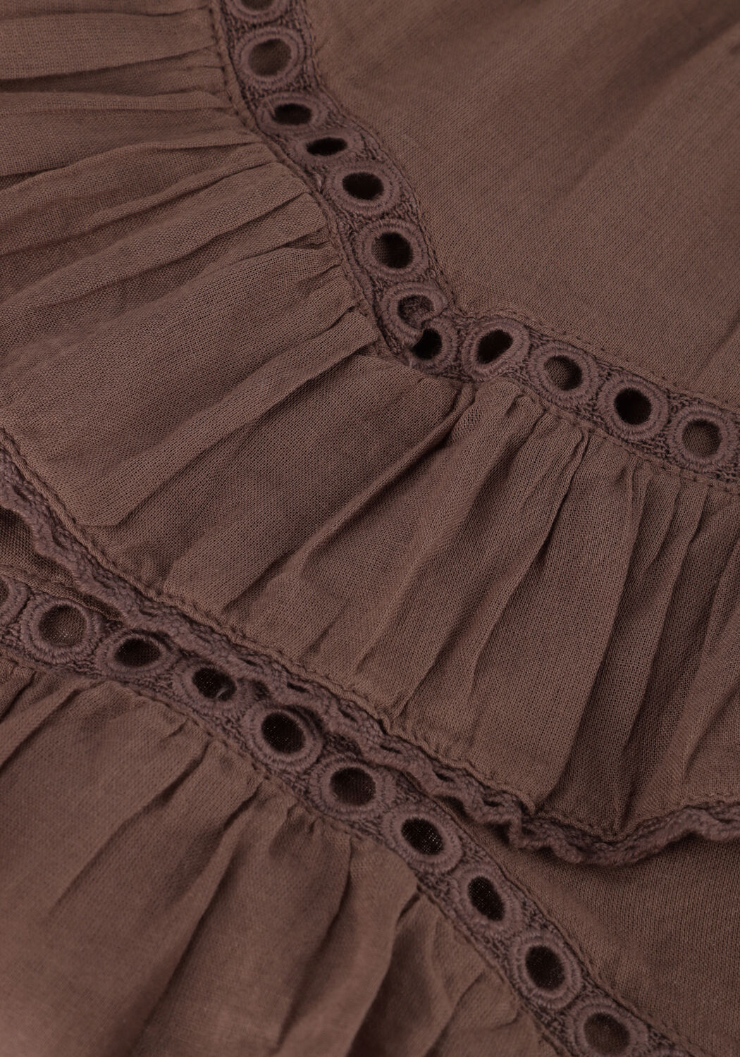 NEO NOIR Mini-jupe RICKI S VOILE SKIRT en marron - large