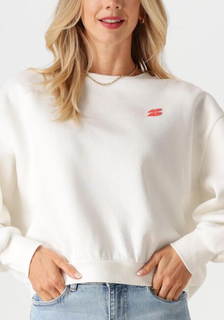 BY-BAR Chandail BIBI DICTIONARY BIG SWEATER en blanc - large