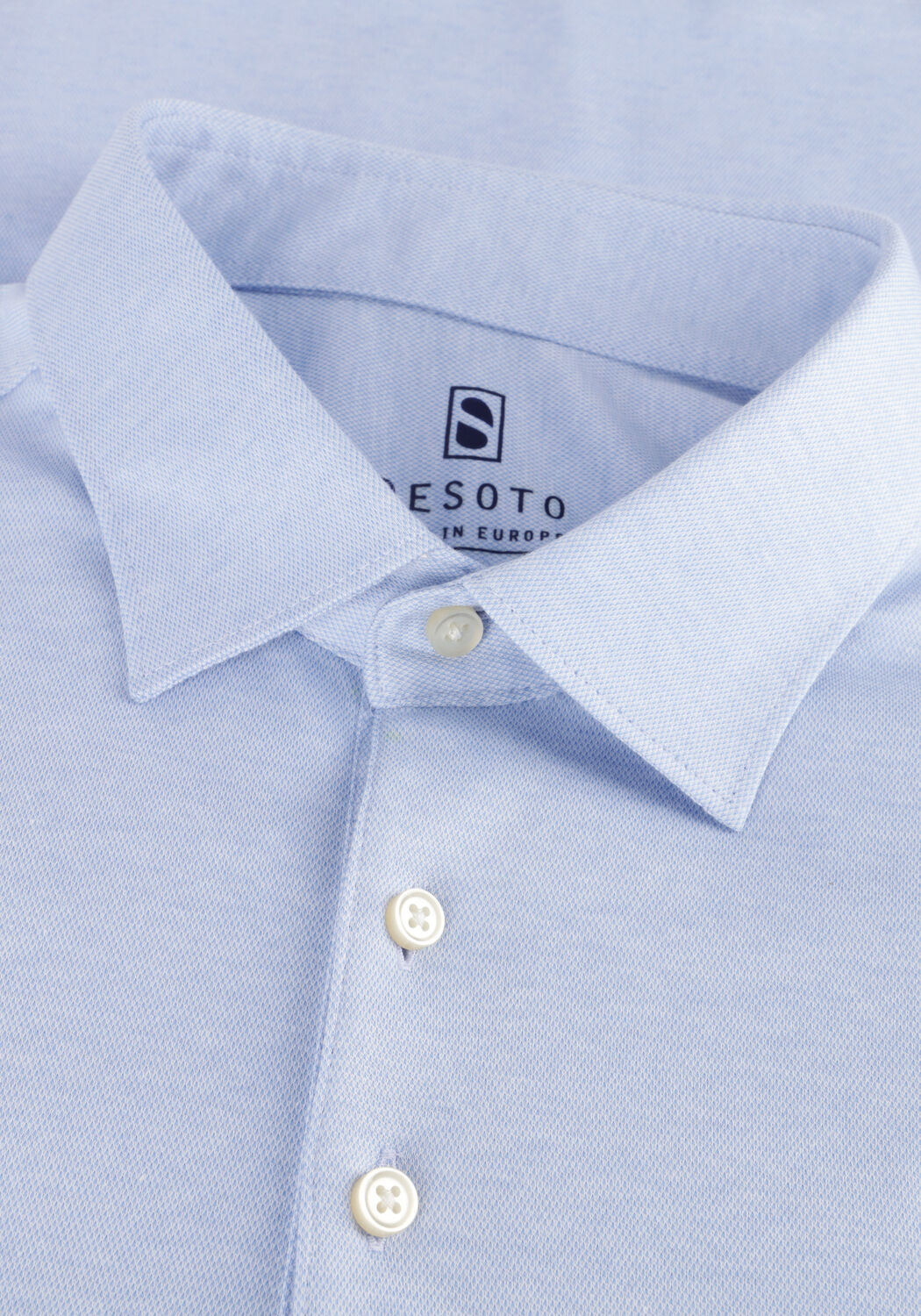 Lichtblauwe DESOTO Polo DESOTO POLO KENT 1/2 - large