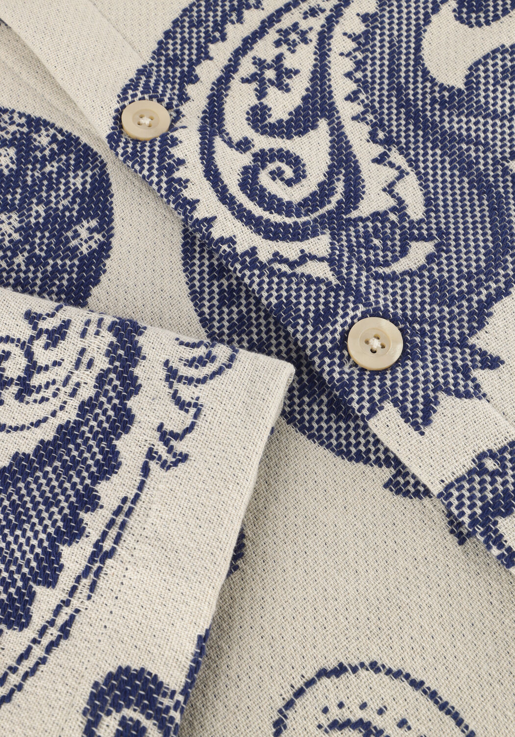 WOODBIRD Surchemise WBBLADE JAQUARD JACKET en bleu - large