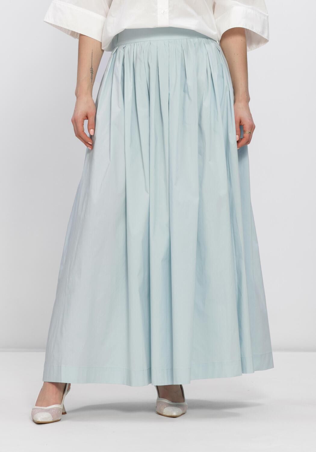 OBJECT Jupe midi OBJPAIGE  HW SKIRT Bleu fonc&eacute; - large