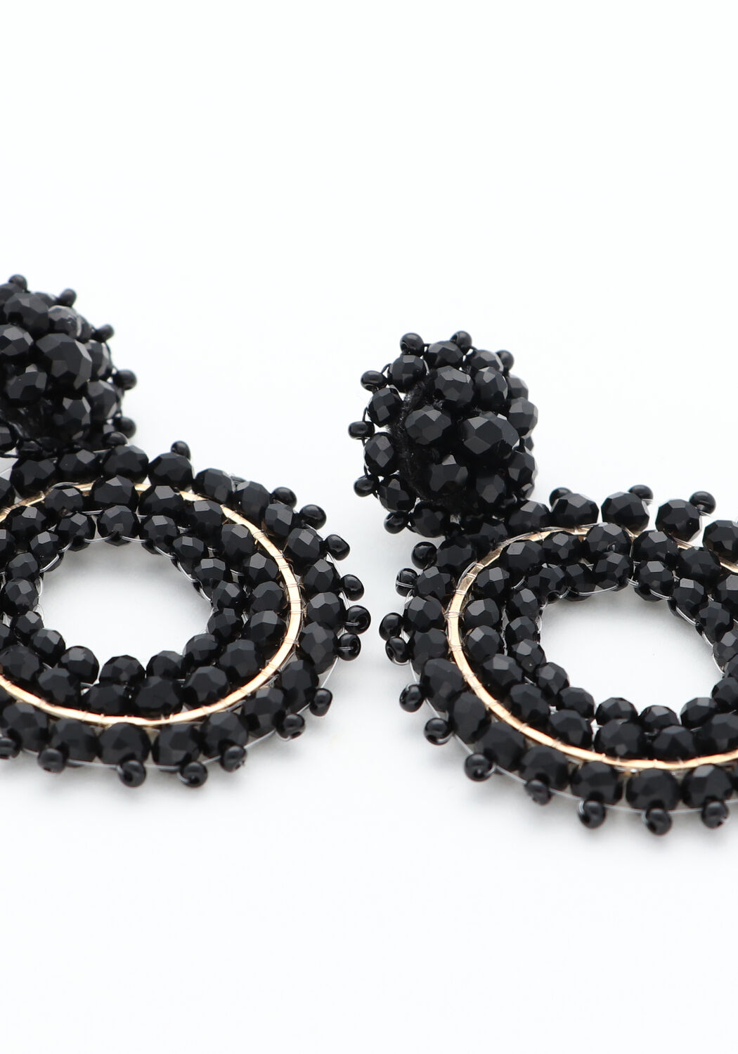 PAULIE POCKET Boucles d'oreilles LIVA EARRINGS en noir - large