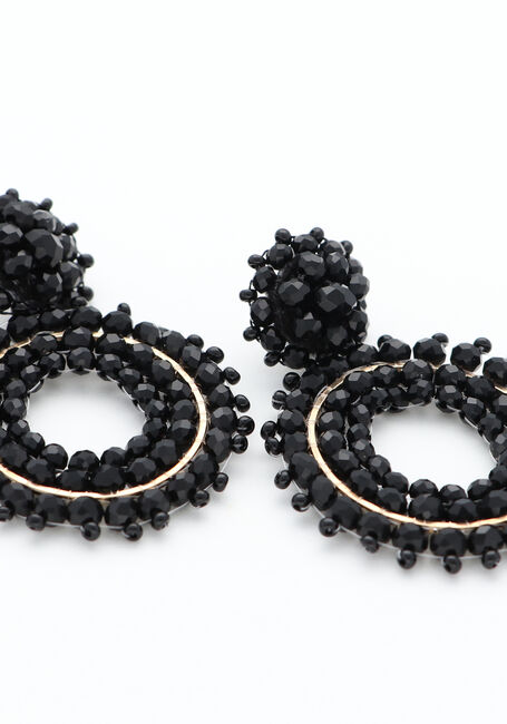 PAULIE POCKET Boucles d'oreilles LIVA EARRINGS en noir - large