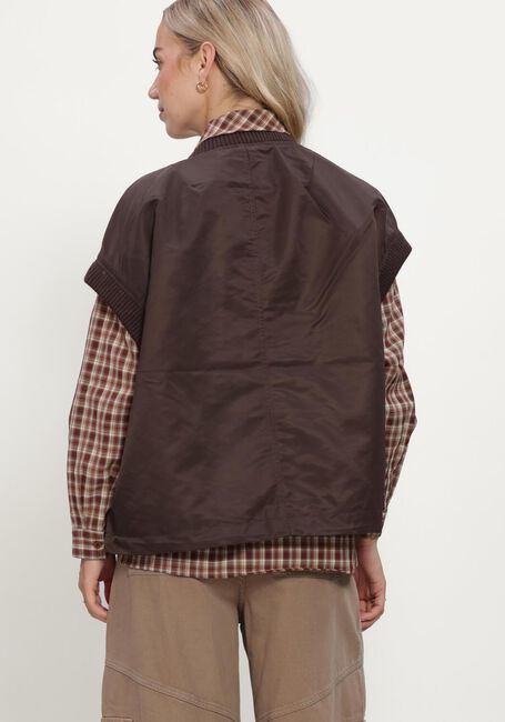 WITHBLACK Veste sans manches WBLIMPERIAL WAISTCOAT en marron - large