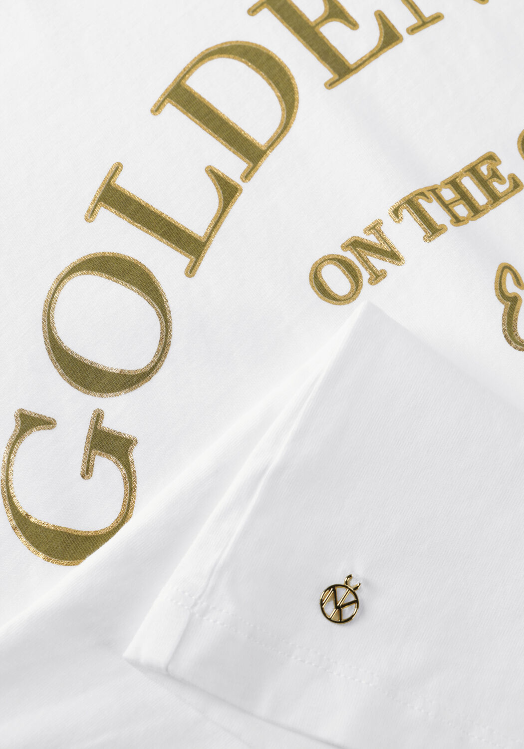 NUKUS T-shirt SANNE SHIRT GOLDEN DAYS Blanc - large