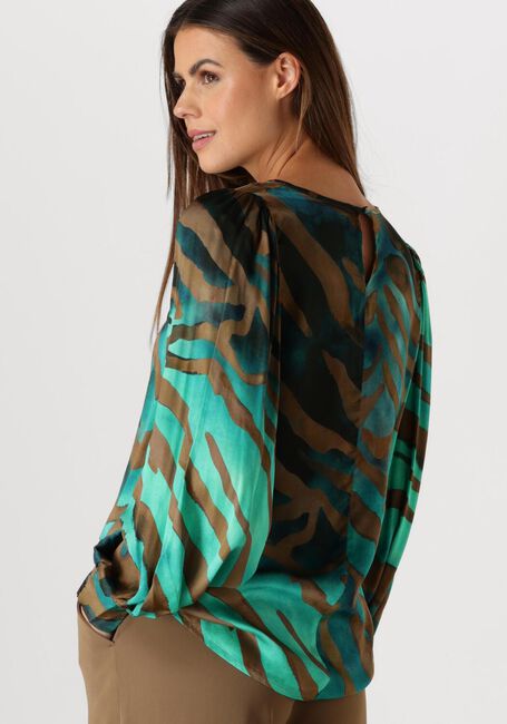 SUMMUM Haut TOP PAINTED TIGER en bleu - large
