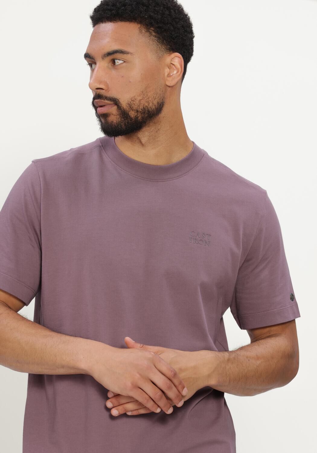 Paarse CAST IRON T-shirt SHORT SLEEVE R-NECK REGULAR FIT SINGLE JERSEY - large
