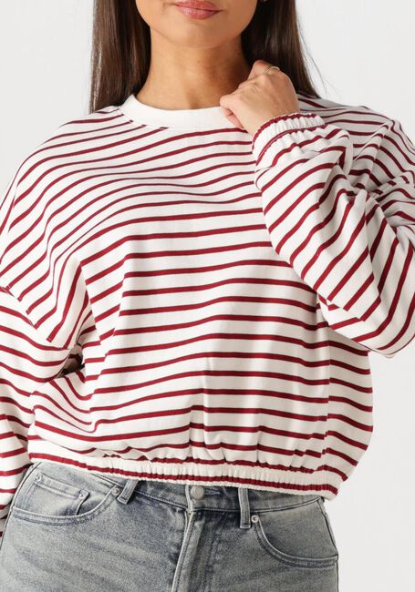 Witte CATWALK JUNKIE Trui STRIPED SWEATER WITH ELASTIC HEMS - large