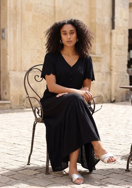 Zwarte OBJECT Maxirok OBJSANNE MW LONG LAYER SKIRT - large