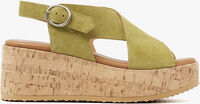 VIA VAI Sandales plates SISSEL RAISE en vert - medium