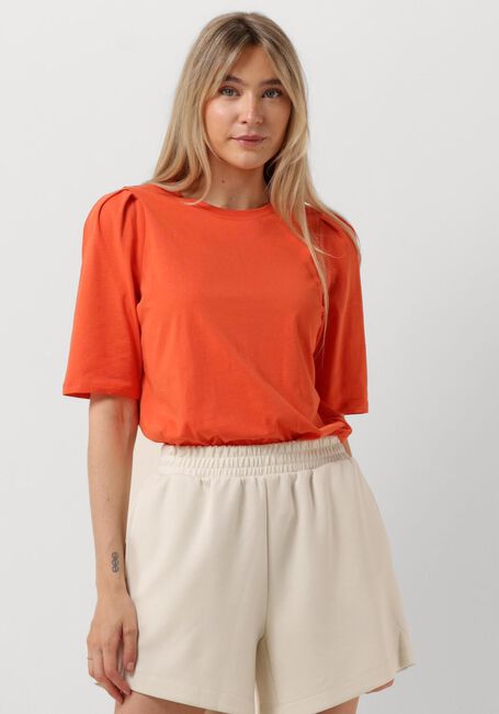 MSCH COPENHAGEN T-shirt MSCHBEGITTA ORGANIC PUFF TEE en rouge - large