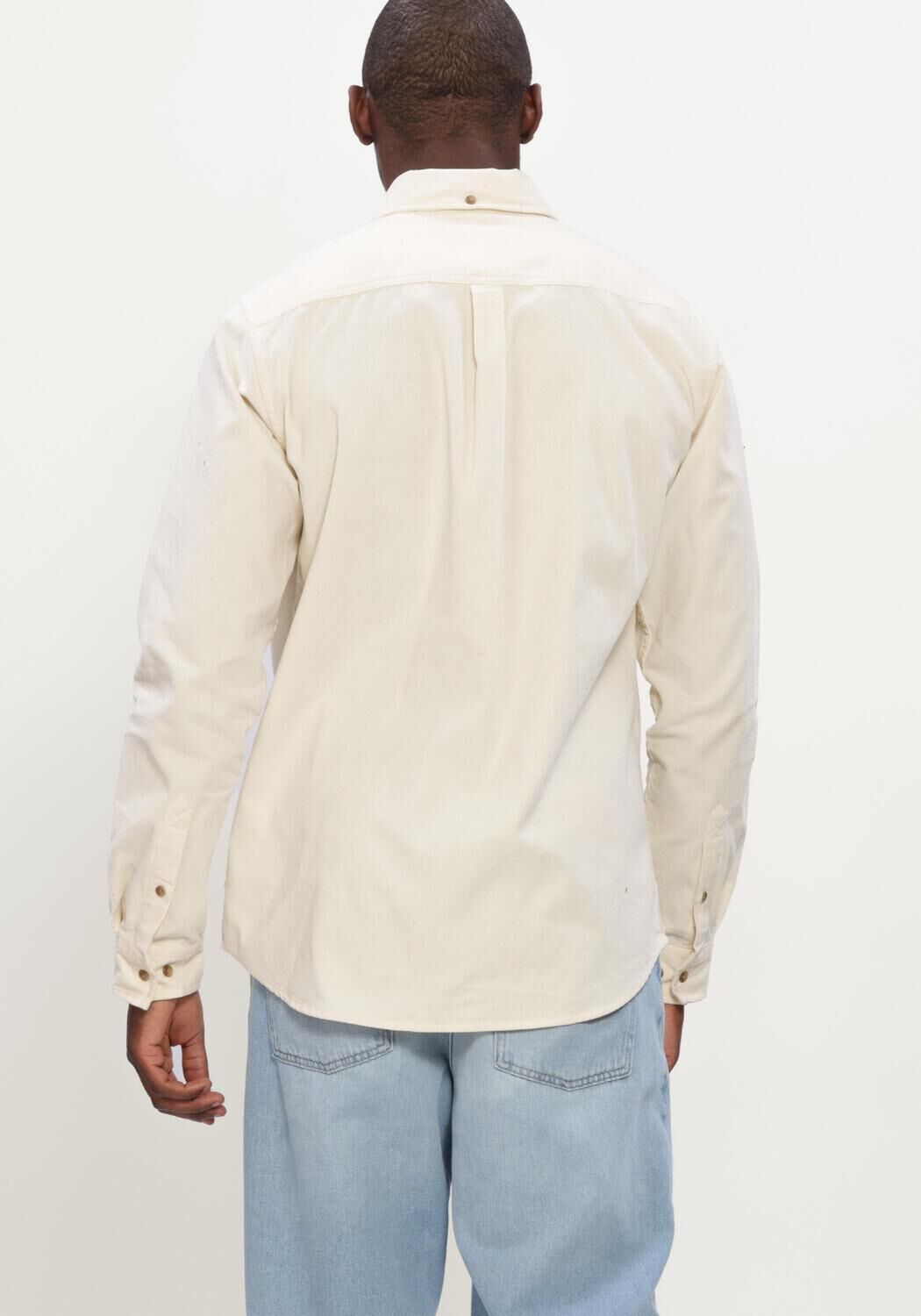 Ecru LES DEUX Casual overhemd PINWALE CORDUROY SHIRT - large